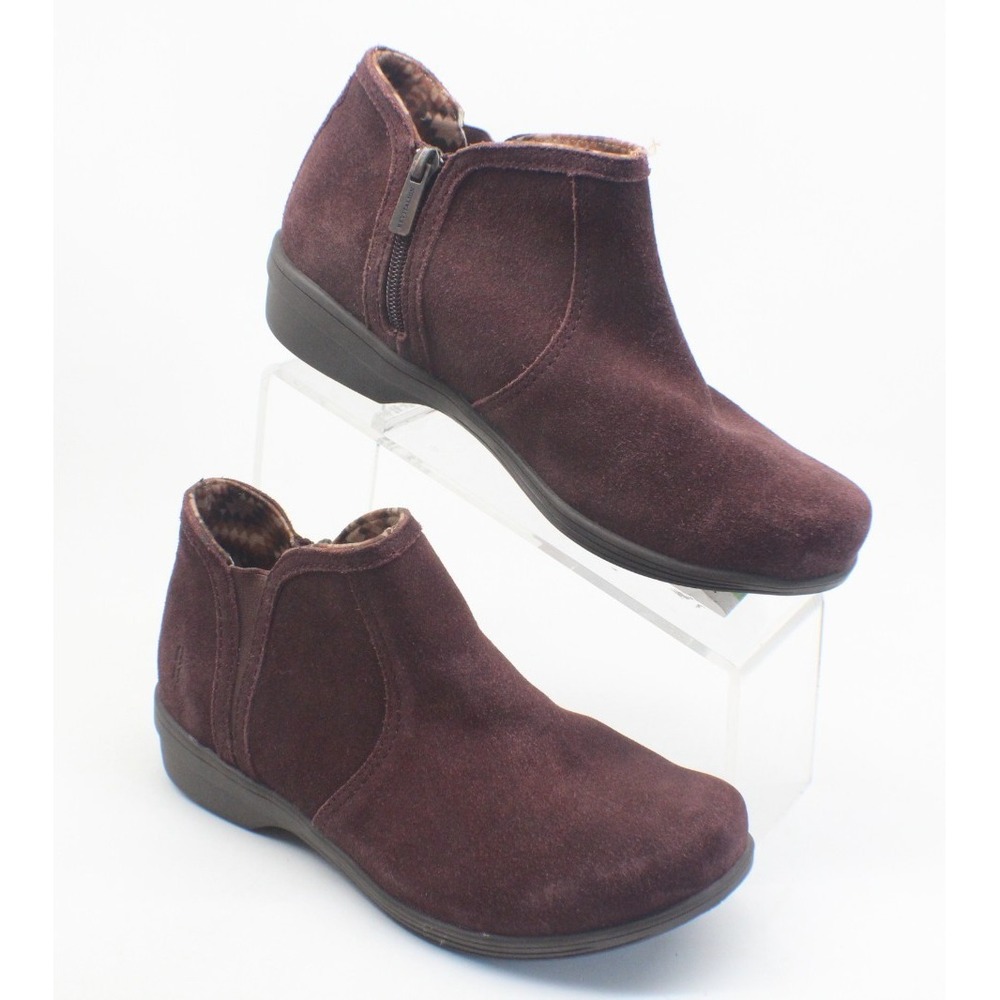 Revitalign Monrovia Burgundy Suede Ankle‎ Boots – Women's Sz US 8.5 / EU 39
